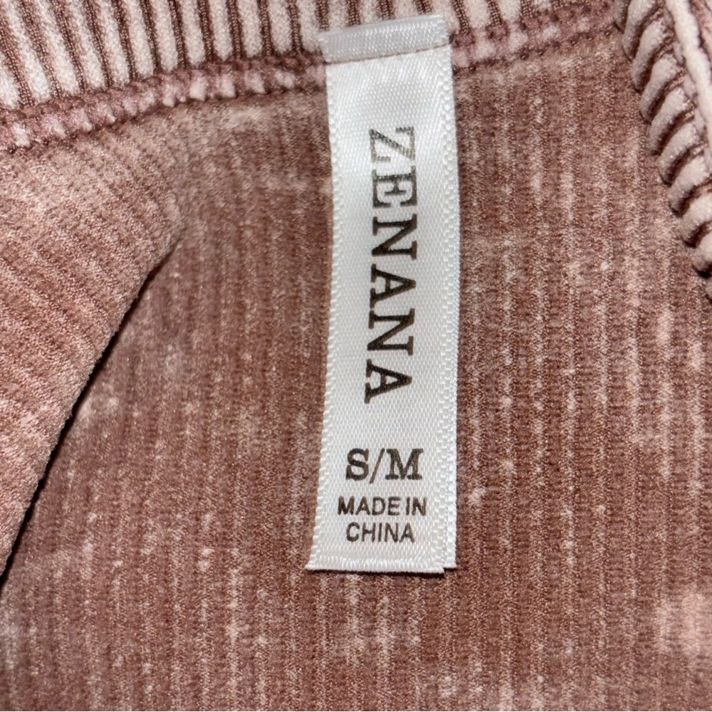 Stone Washed Ribbed Tank Crop Top Zenana - Picture 5 of 8